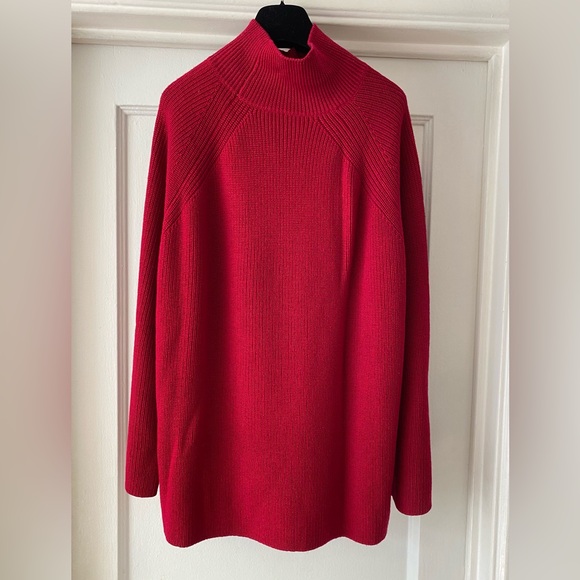 Eileen Fisher Merino Wool Mock Neck Sweater - Picture 3 of 7